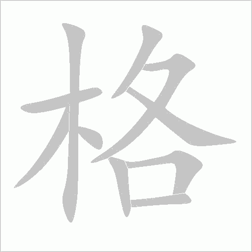 格字动态笔顺演示