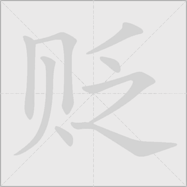 贬字动态笔顺演示