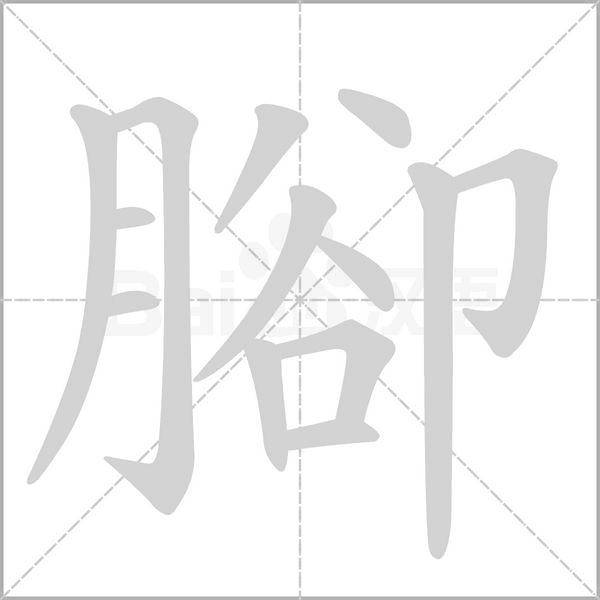 腳字动态笔顺演示
