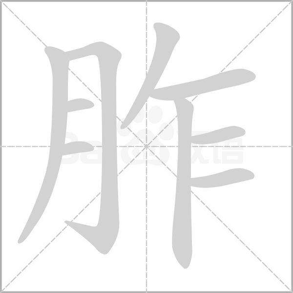 胙字动态笔顺演示