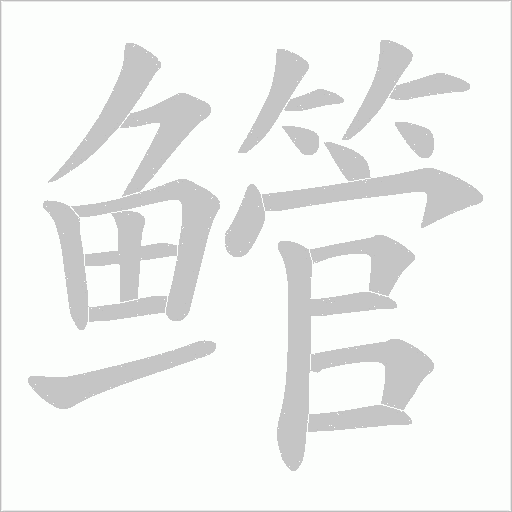 鳤字动态笔顺演示
