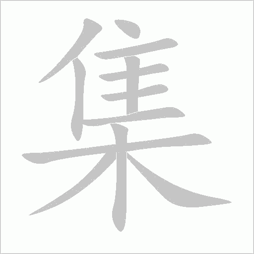 集字动态笔顺演示