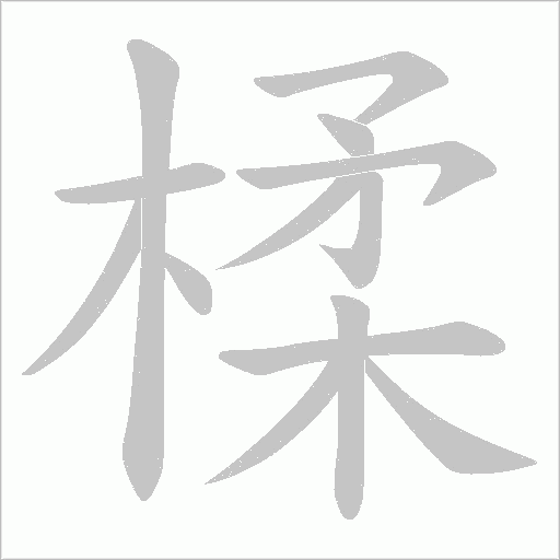 楺字动态笔顺演示
