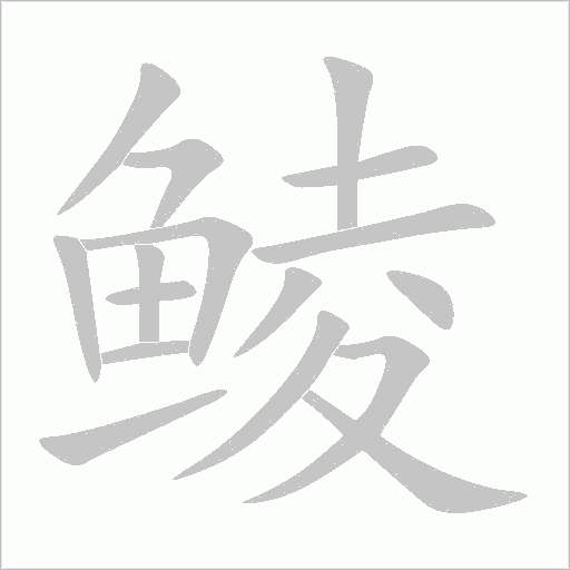 鲮字动态笔顺演示