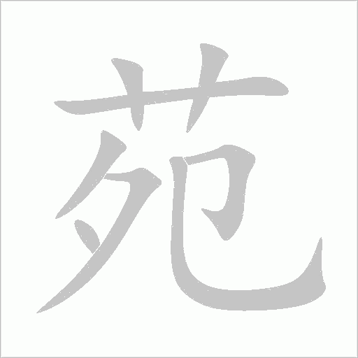 苑字动态笔顺演示