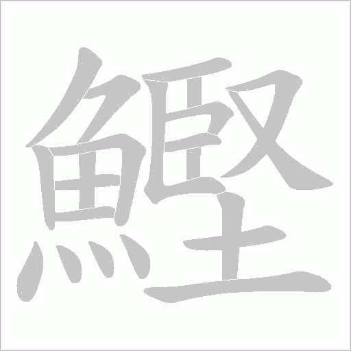 鰹字动态笔顺演示