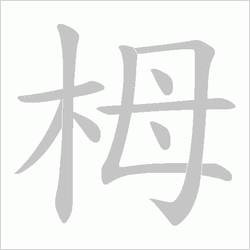 栂字动态笔顺演示