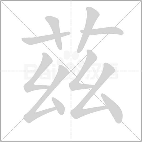 茲字动态笔顺演示