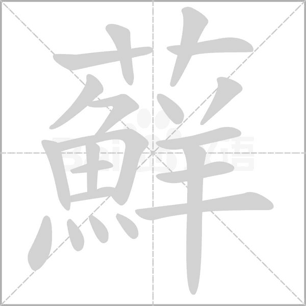 蘚字动态笔顺演示