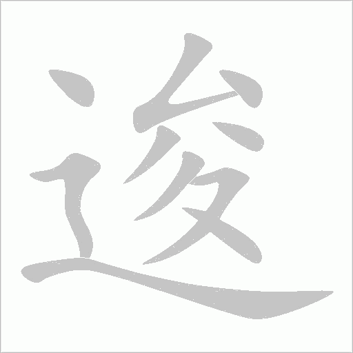 逡字动态笔顺演示