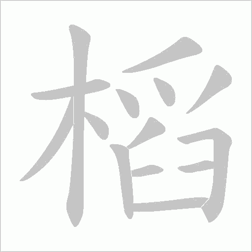 槄字动态笔顺演示