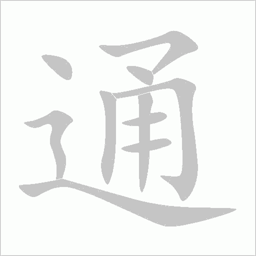 通字动态笔顺演示