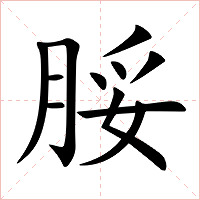 脮字字形图片