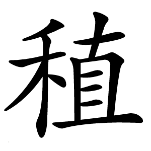 稙字字形图片