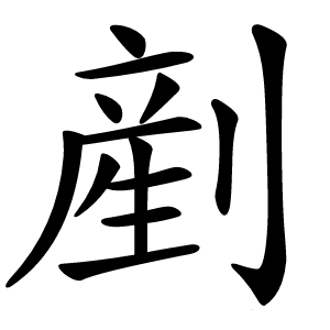 剷字字形