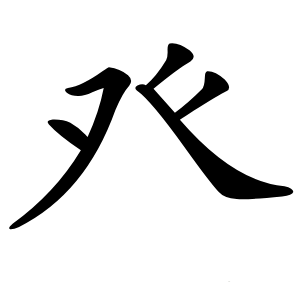 癶字字形