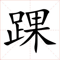 踝字字形图片