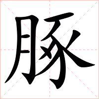 䐁字字形图片