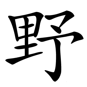 野字字形