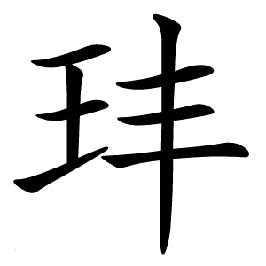 玤字字形