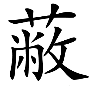 蔽字字形图片