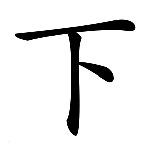 下字字形