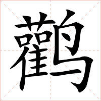 鹳字字形