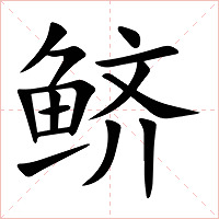 鲚字字形图片