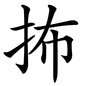 抪字字形