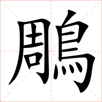 鵰字字形图片