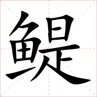 鳀字字形图片