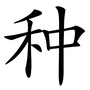 种字字形图片