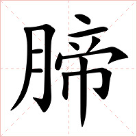 腣字字形图片