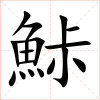 鮛字字形图片