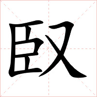 臤字字形图片