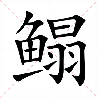 鳎字字形图片