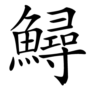 鱘字字形图片