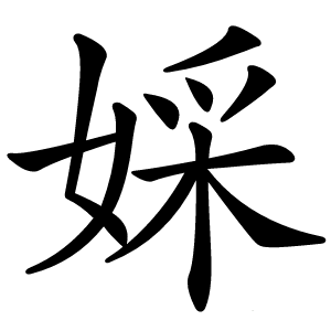 婇字字形