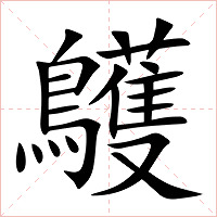 鸌字字形图片
