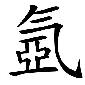氬字字形图片