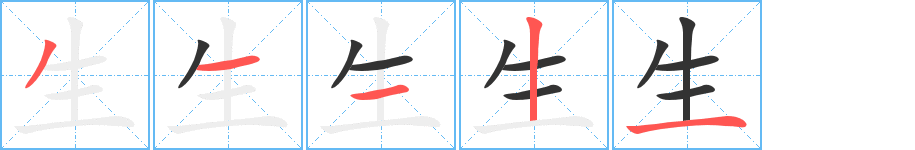 生字完整笔顺步骤图